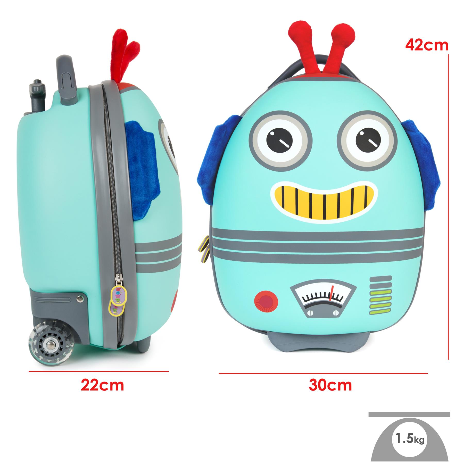 Kids Luggage boppi Tiny Trekker Holiday Cabin Bag Childrens Roller Travel Cases - Picture 107 of 138