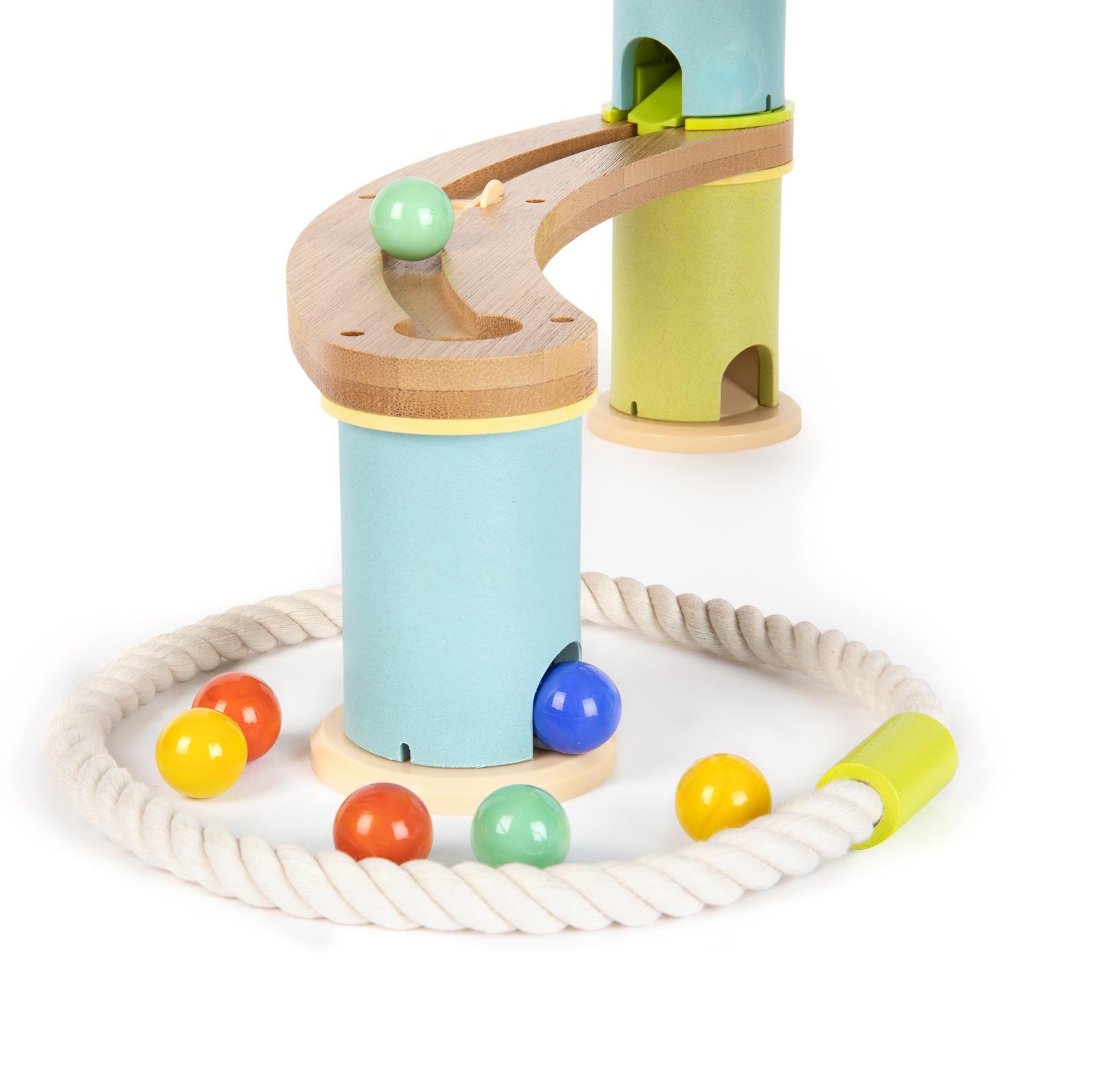 Kugelbahn Umweltfreundlich Holz Bambus Rennen Kinder Bildungs Spielset boppi - Bild 66 von 76
