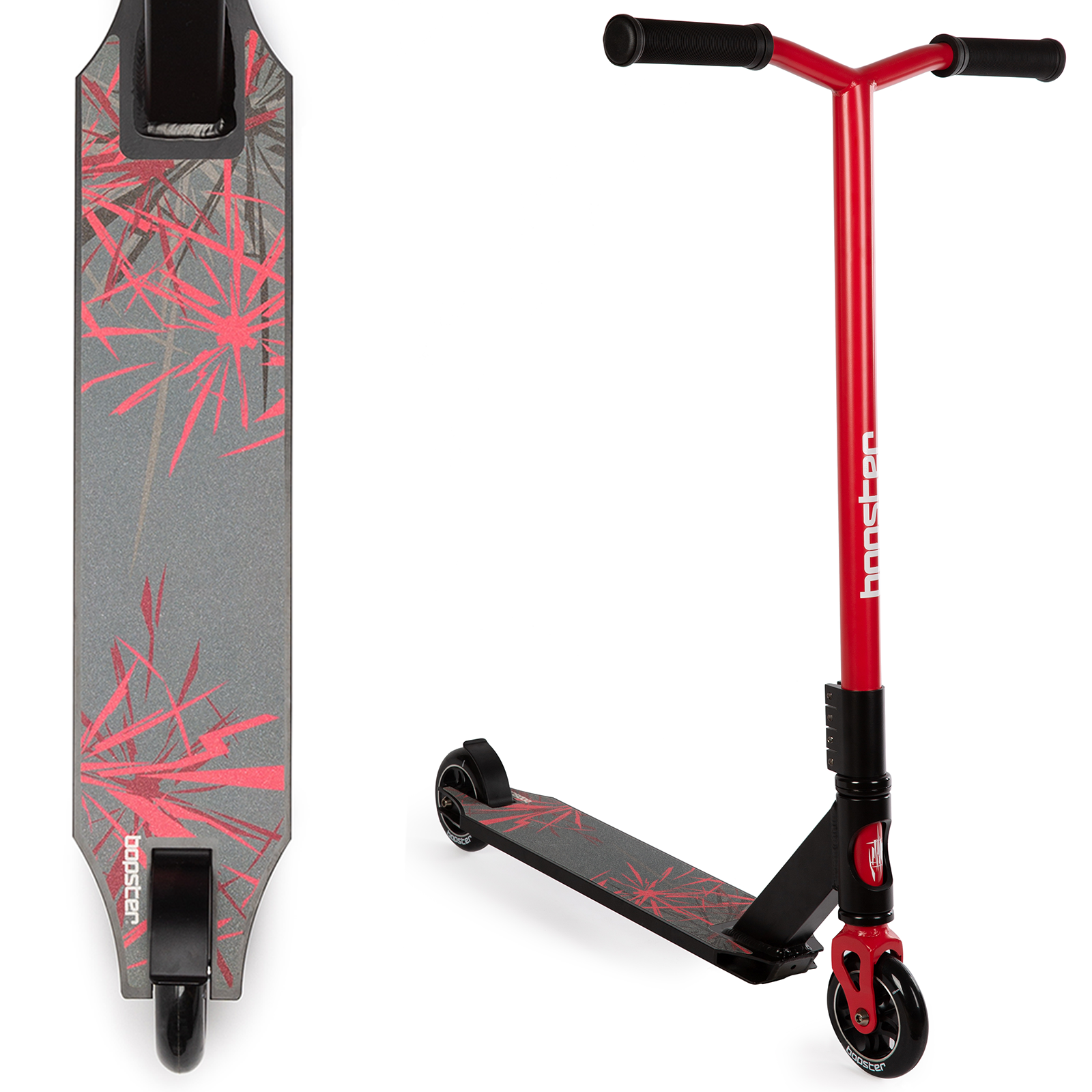 Bopster Stunt Scooter Erwachsene/Kinder 360 Grad Kick feste Bar Push