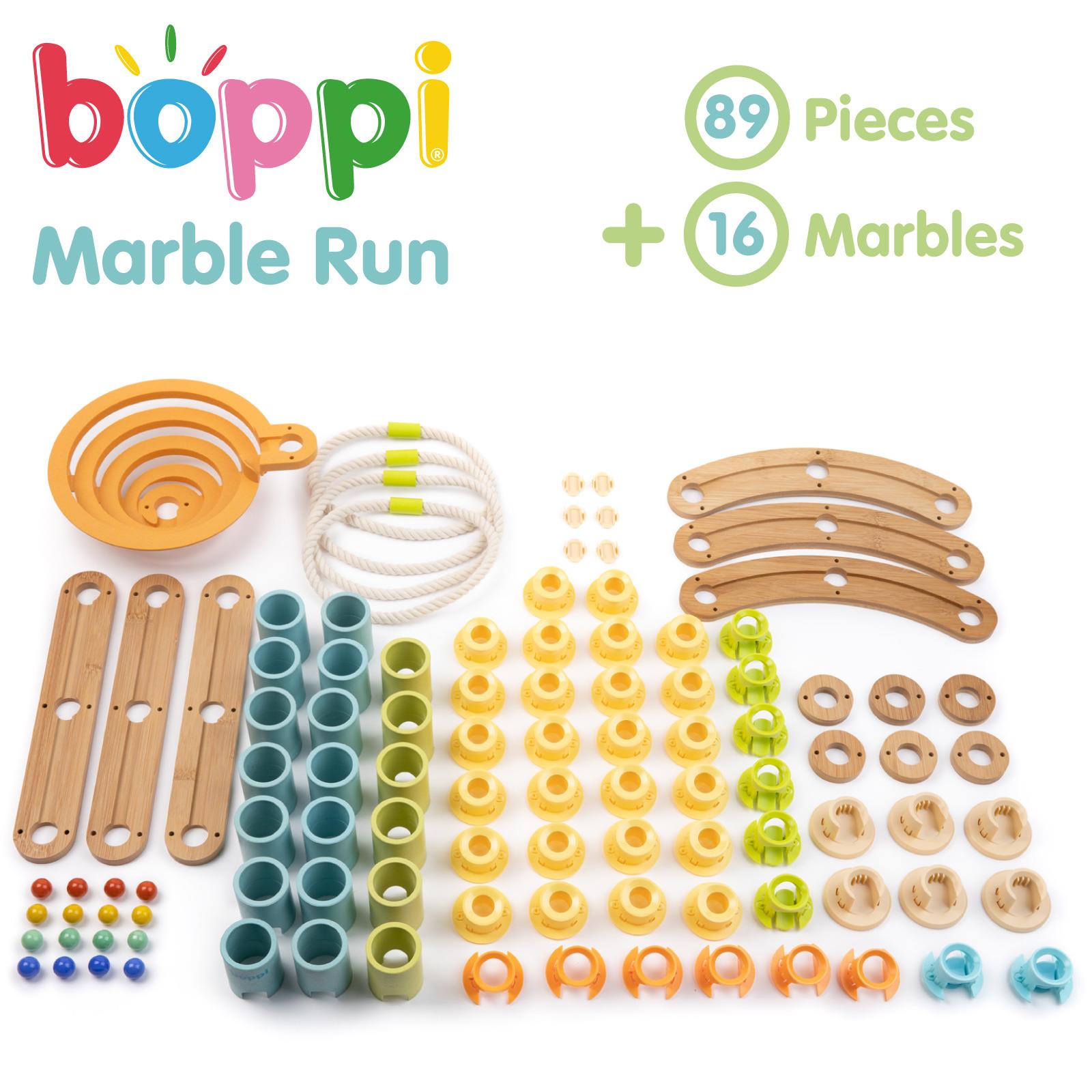 Kugelbahn Umweltfreundlich Holz Bambus Rennen Kinder Bildungs Spielset boppi - Bild 19 von 76