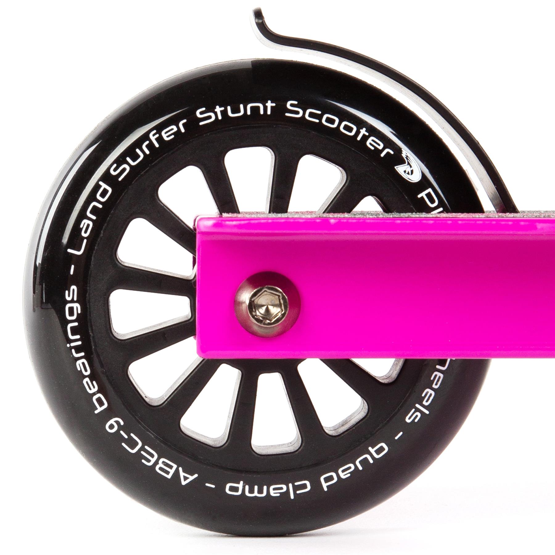Kids Stunt Scooter Child 360 Degree Spin 2 Wheel Trick Scooter by Land Surfer - Picture 76 of 105
