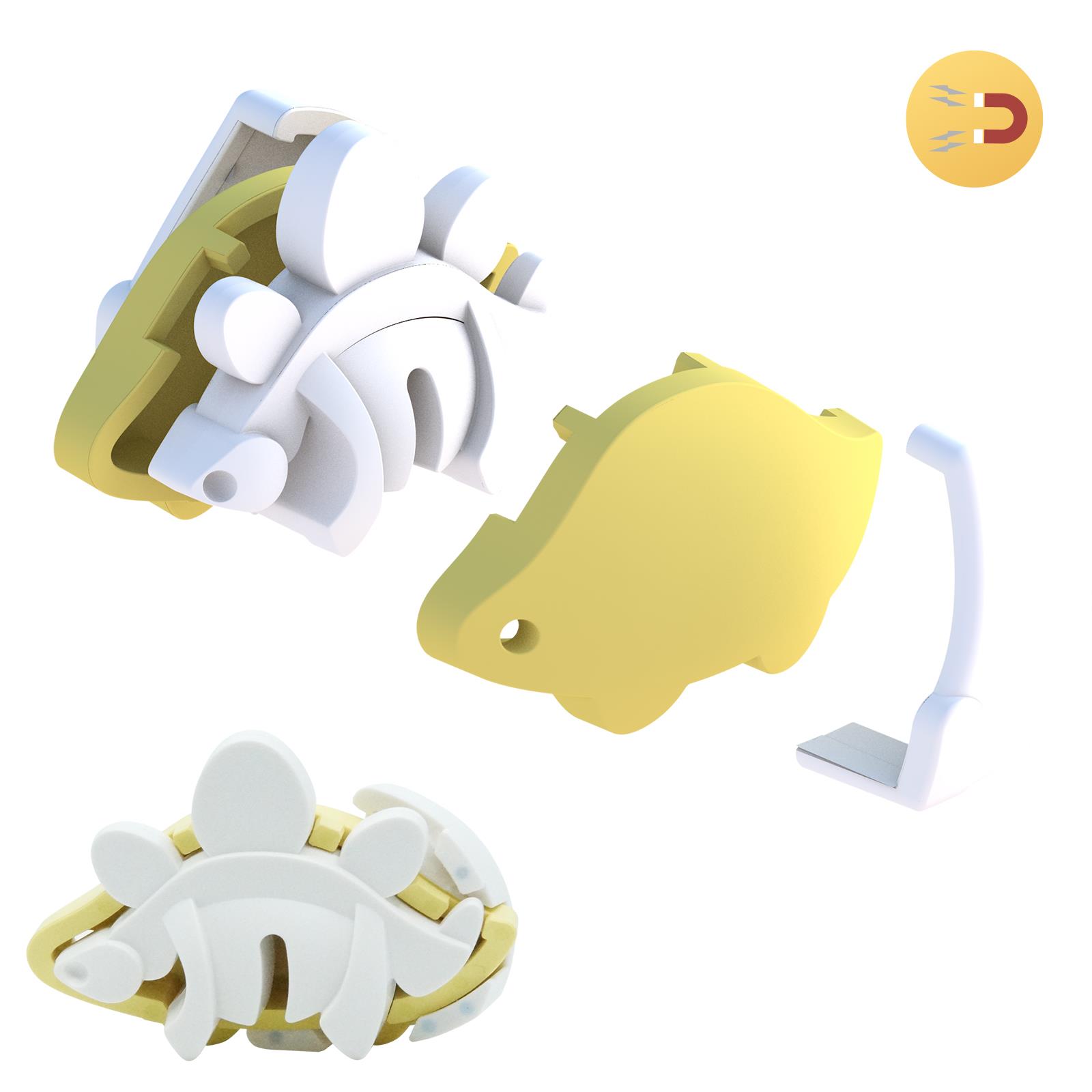 Rompecabezas de dinosaurios 3D dinosaurios magnéticos + juguetes inquietos para bebés - Imagen 60 de 149