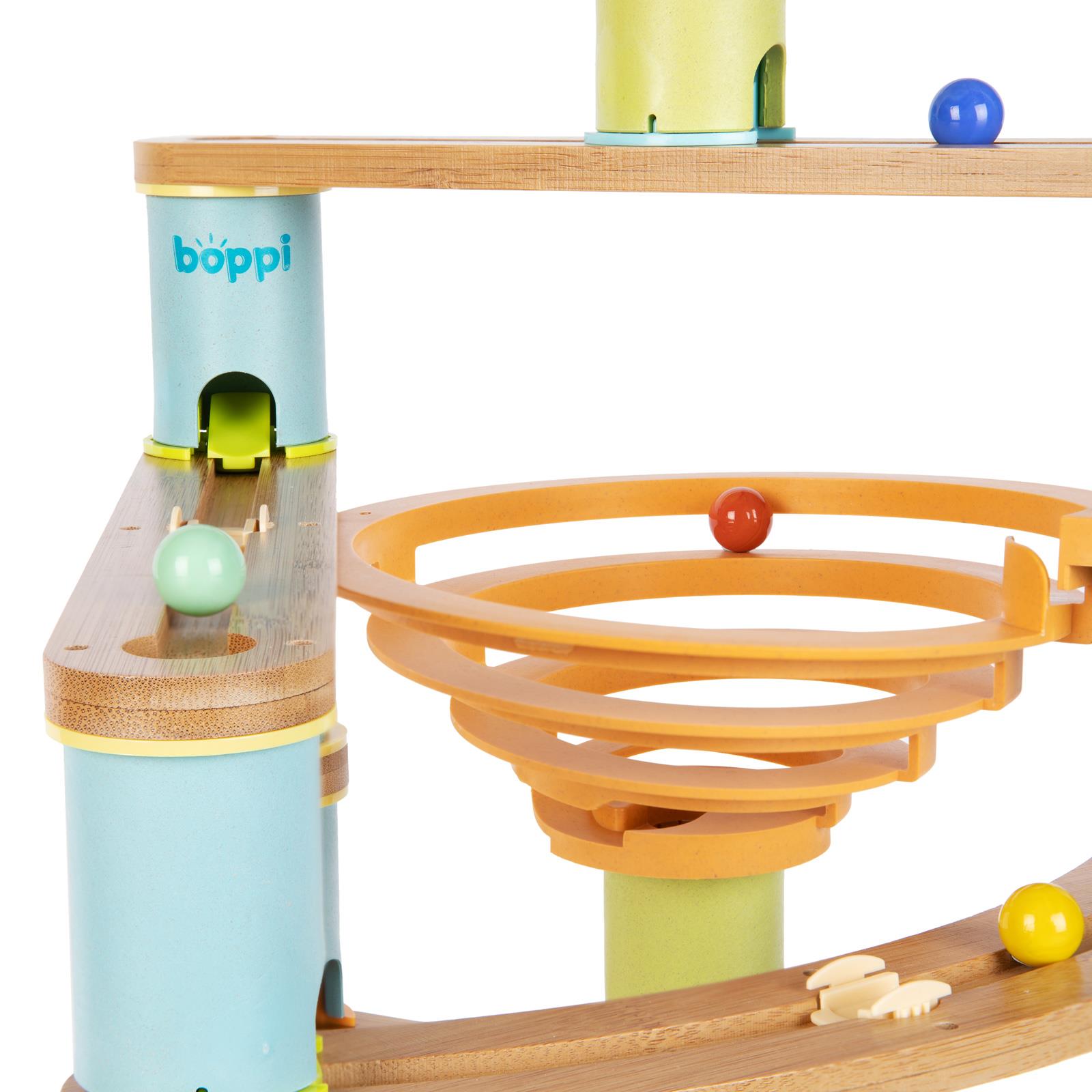 Kugelbahn Umweltfreundlich Holz Bambus Rennen Kinder Bildungs Spielset boppi - Bild 20 von 76