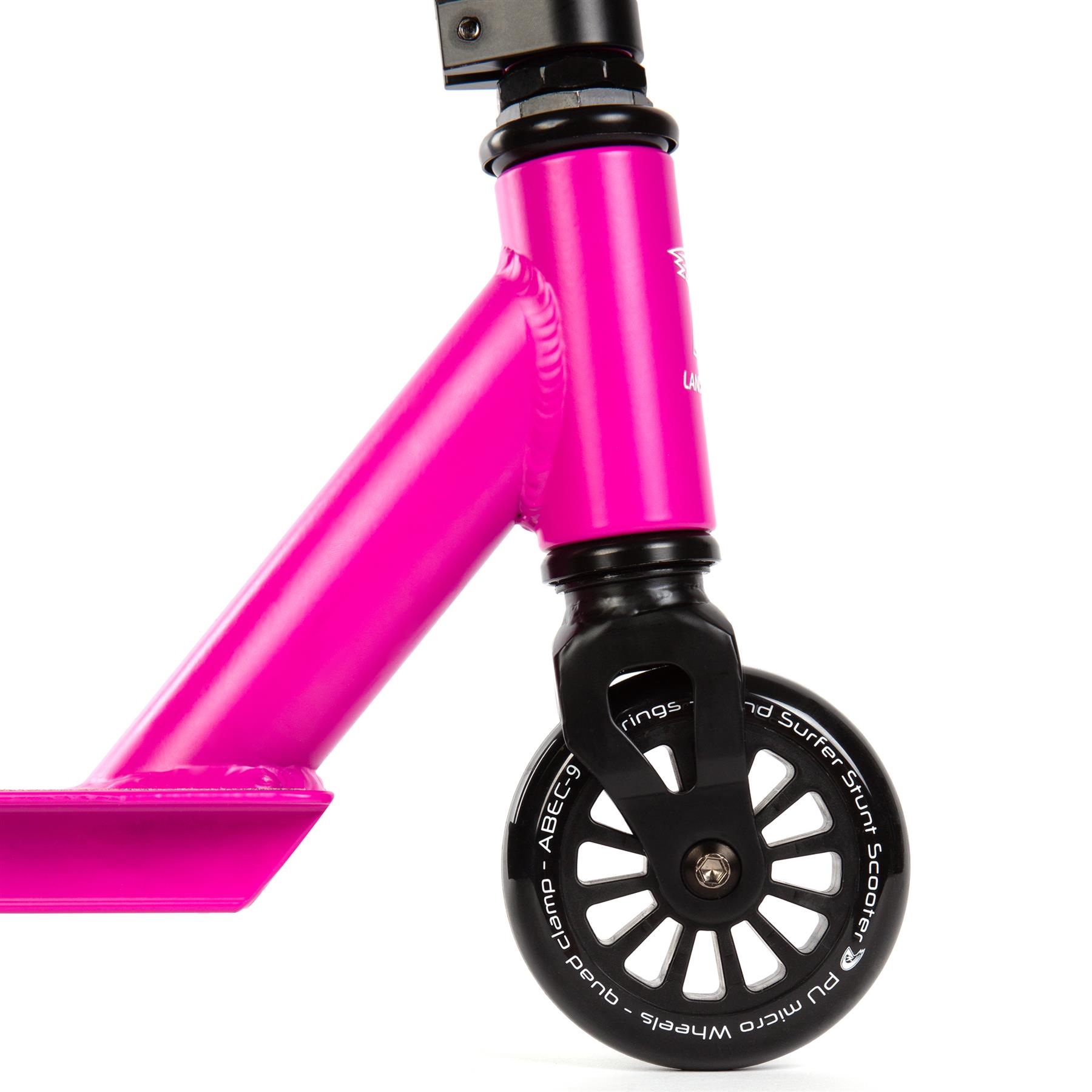 Kids Stunt Scooter Child 360 Degree Spin 2 Wheel Trick Scooter by Land Surfer - Picture 77 of 105