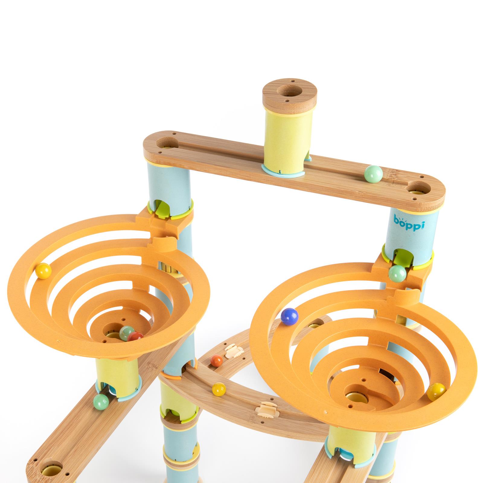 Kugelbahn Umweltfreundlich Holz Bambus Rennen Kinder Bildungs Spielset boppi - Bild 34 von 76