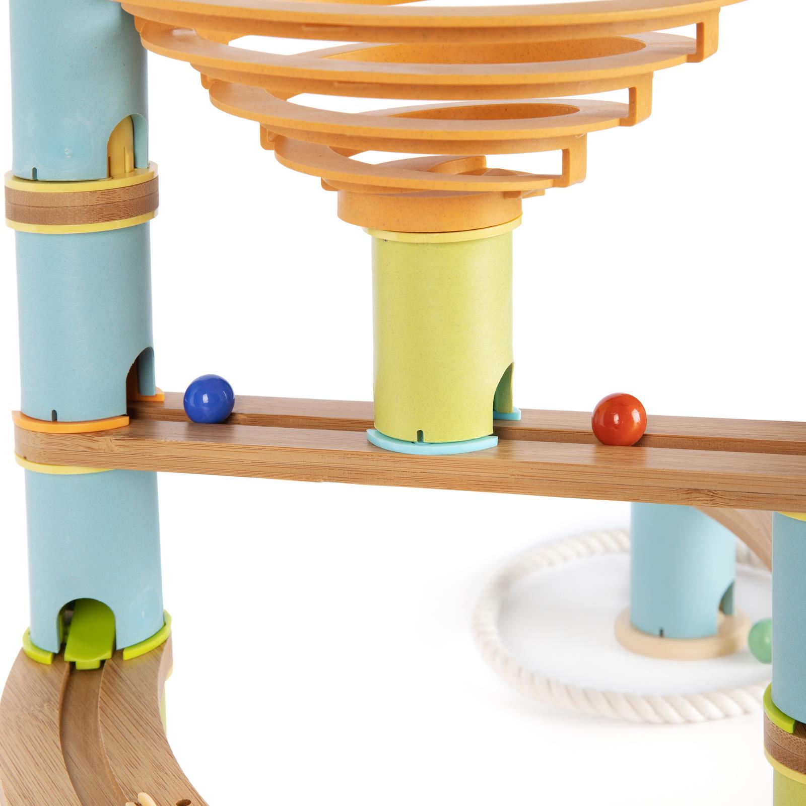 Kugelbahn Umweltfreundlich Holz Bambus Rennen Kinder Bildungs Spielset boppi - Bild 62 von 76