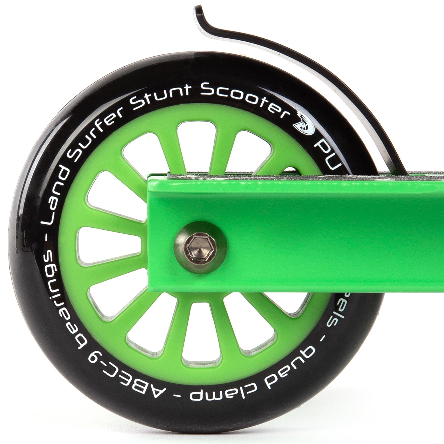 Kids Stunt Scooter Child 360 Degree Spin 2 Wheel Trick Scooter by Land Surfer - Picture 28 of 105