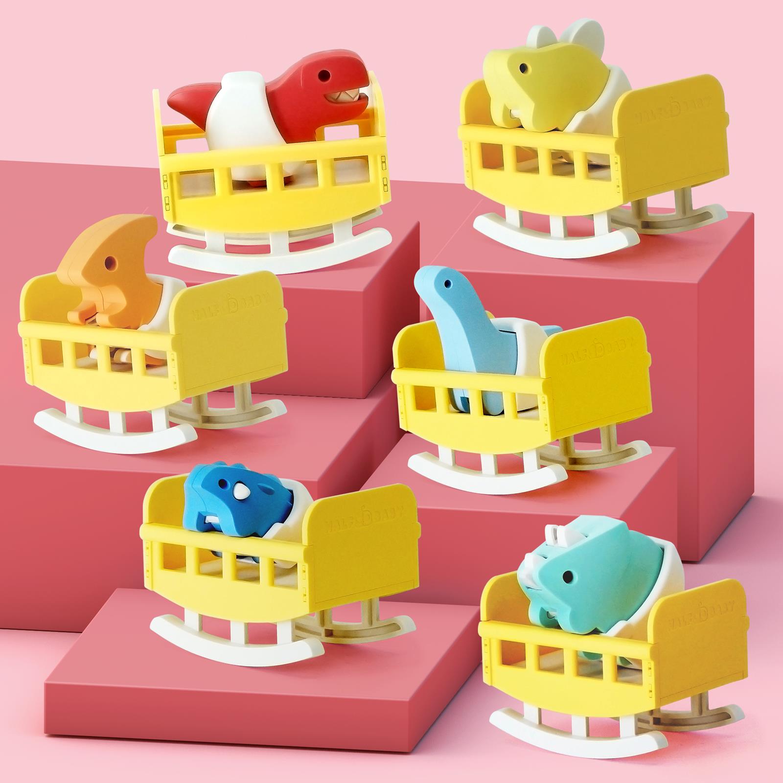 Rompecabezas de dinosaurios 3D dinosaurios magnéticos + juguetes inquietos para bebés - Imagen 44 de 149