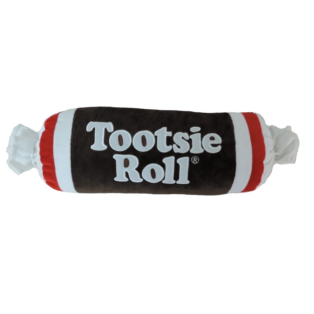 Tootsie Roll Embroidered Plush Pillow Plush Candy With Polyfill