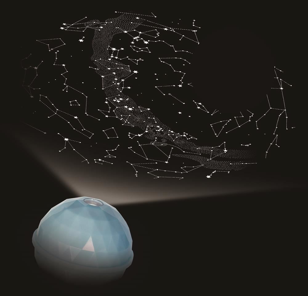 Projector Dome Star Map Blue/South Projects Image of Stars in Southern