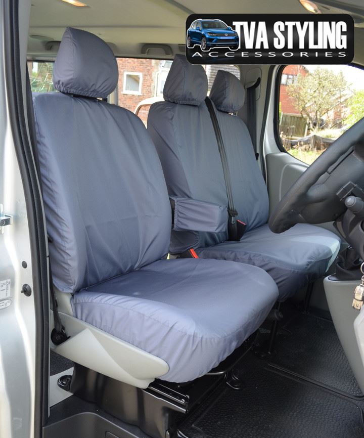 Gris VOLKSWAGEN VW TRANSPORTER T4 Van Fundas De Asiento Protectores 2+1 100/% resistente al agua