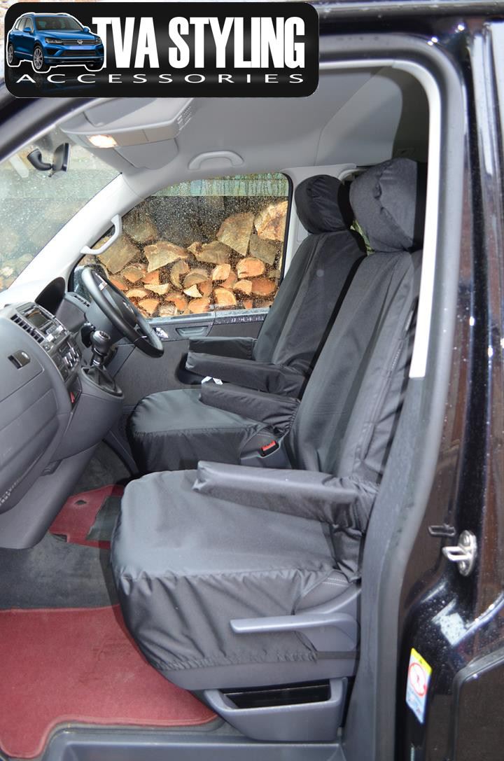Gris VOLKSWAGEN VW TRANSPORTER T4 Van Fundas De Asiento Protectores 2+1 100/% resistente al agua