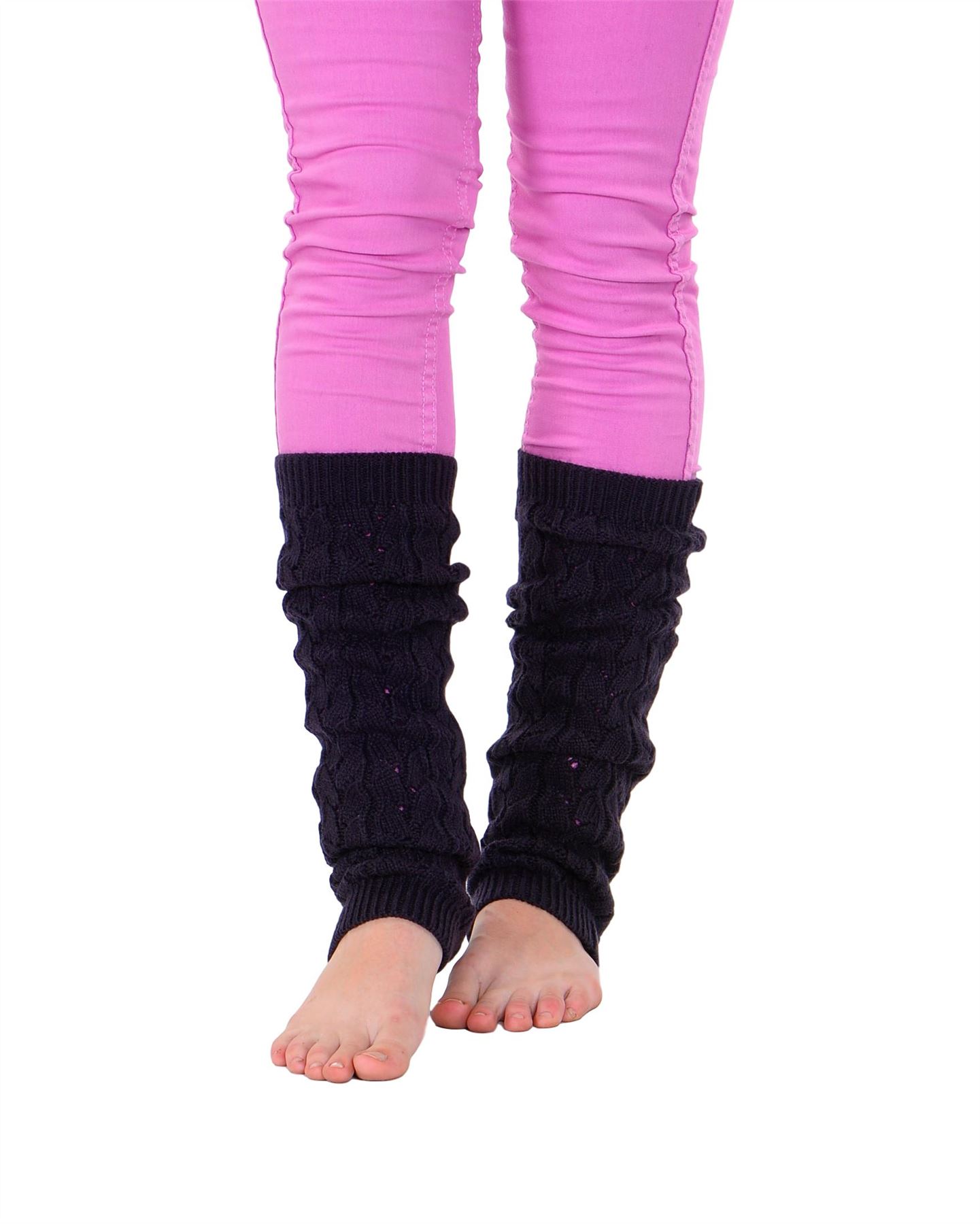 Calcetines largos de ganchillo tejidos con cable KESIS para mujer - Imagen 4 de 16