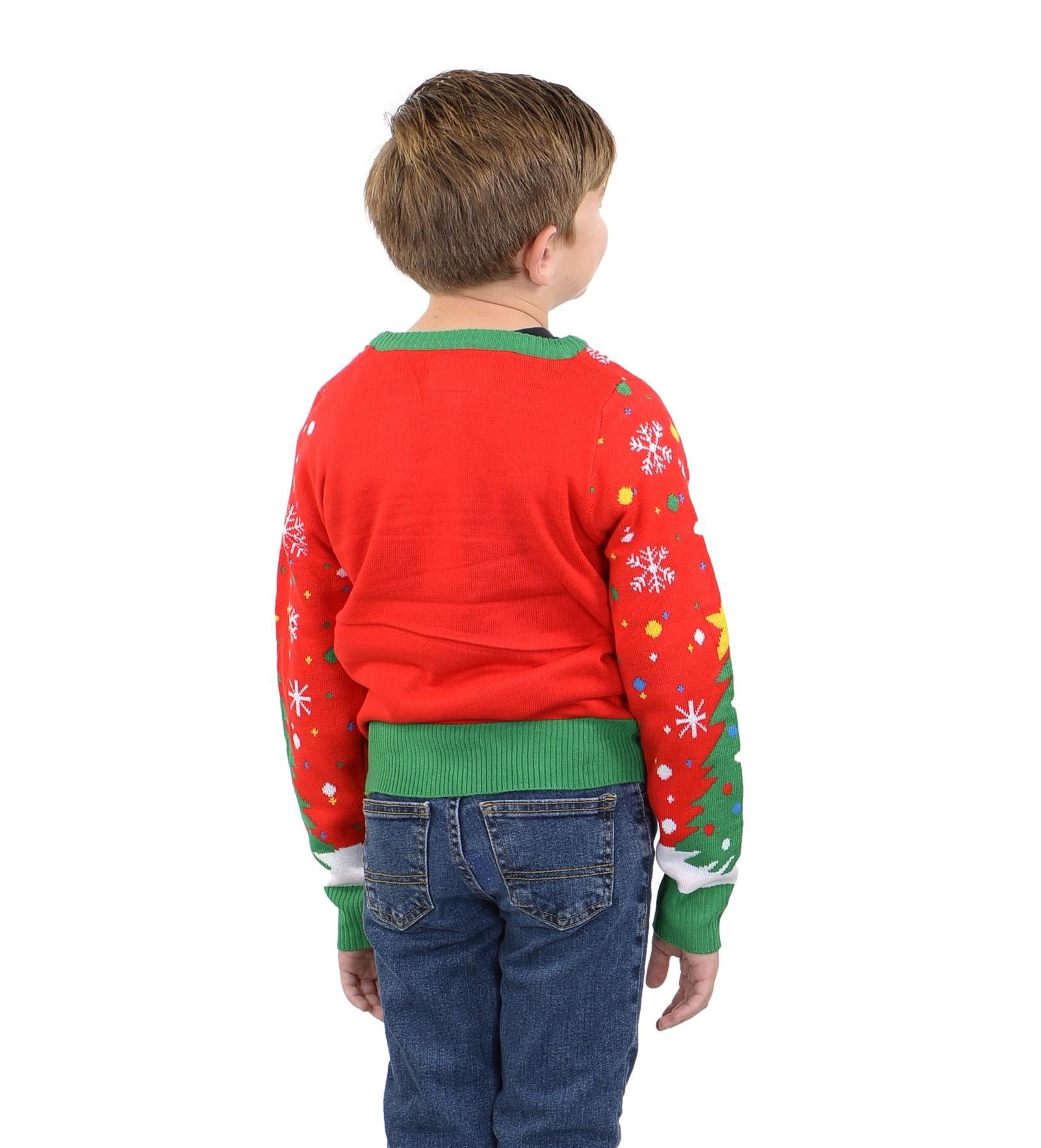 SOCAL LOOK Kids Ugly Christmas Sweater - Funny Holiday Pullover for Boys & Girls - Picture 7 of 12