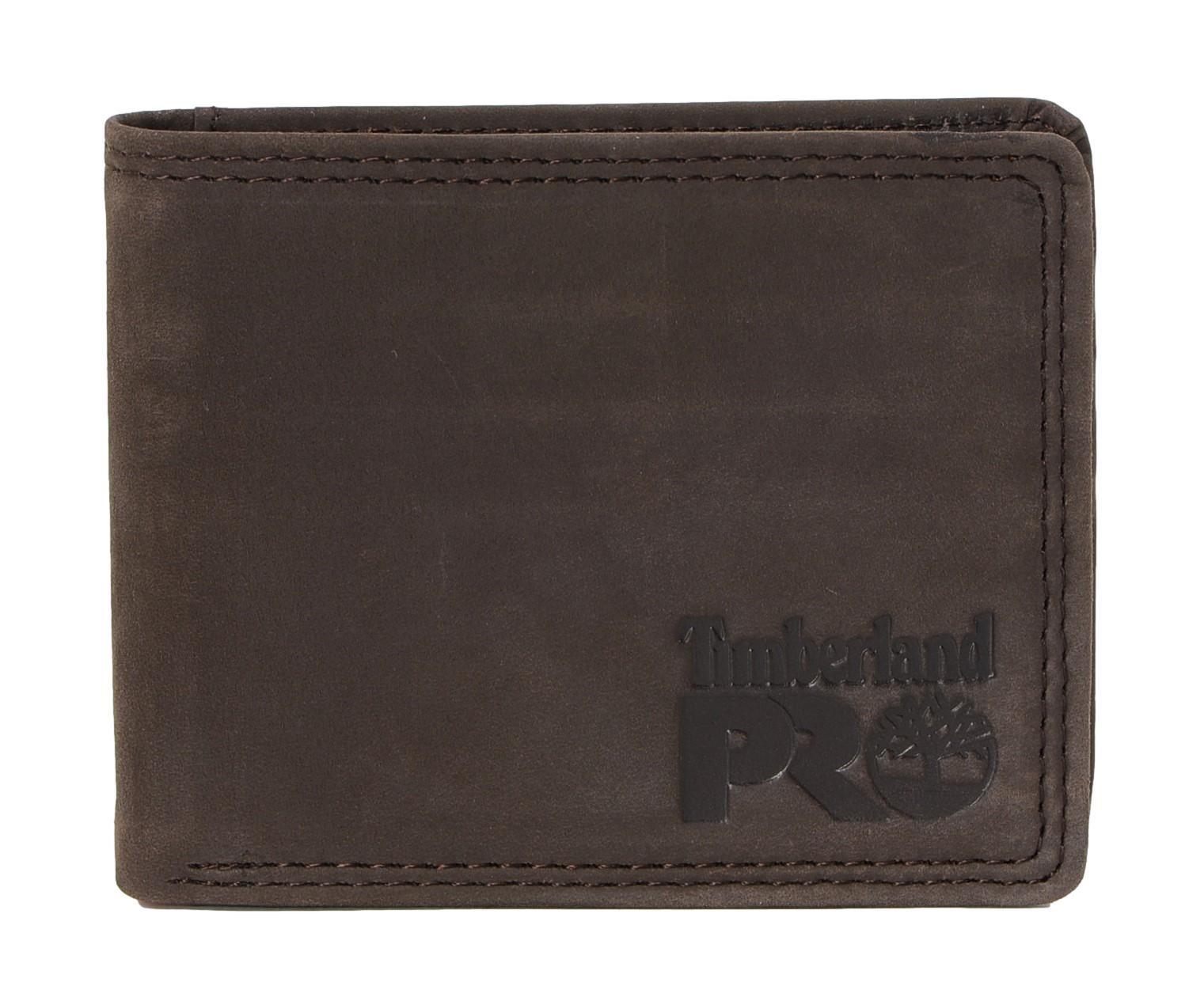 Timberland Pro schmale Herren-Geldbörse aus Leder mit RFID-Faltung und Ausweisfenster hinten - Bild 5 von 17