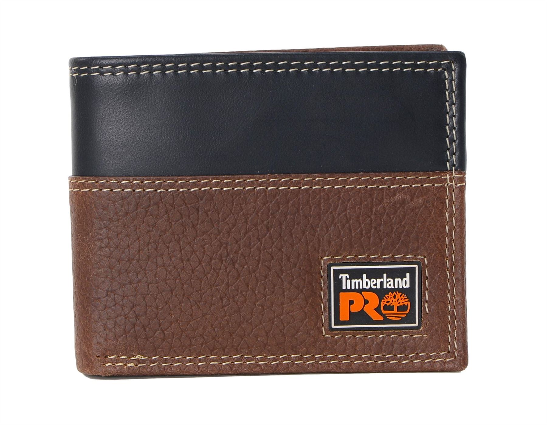 Timberland PRO Men's Slim Leather RFID Bifold Wallet with Back ID Window - Picture 4 of 9