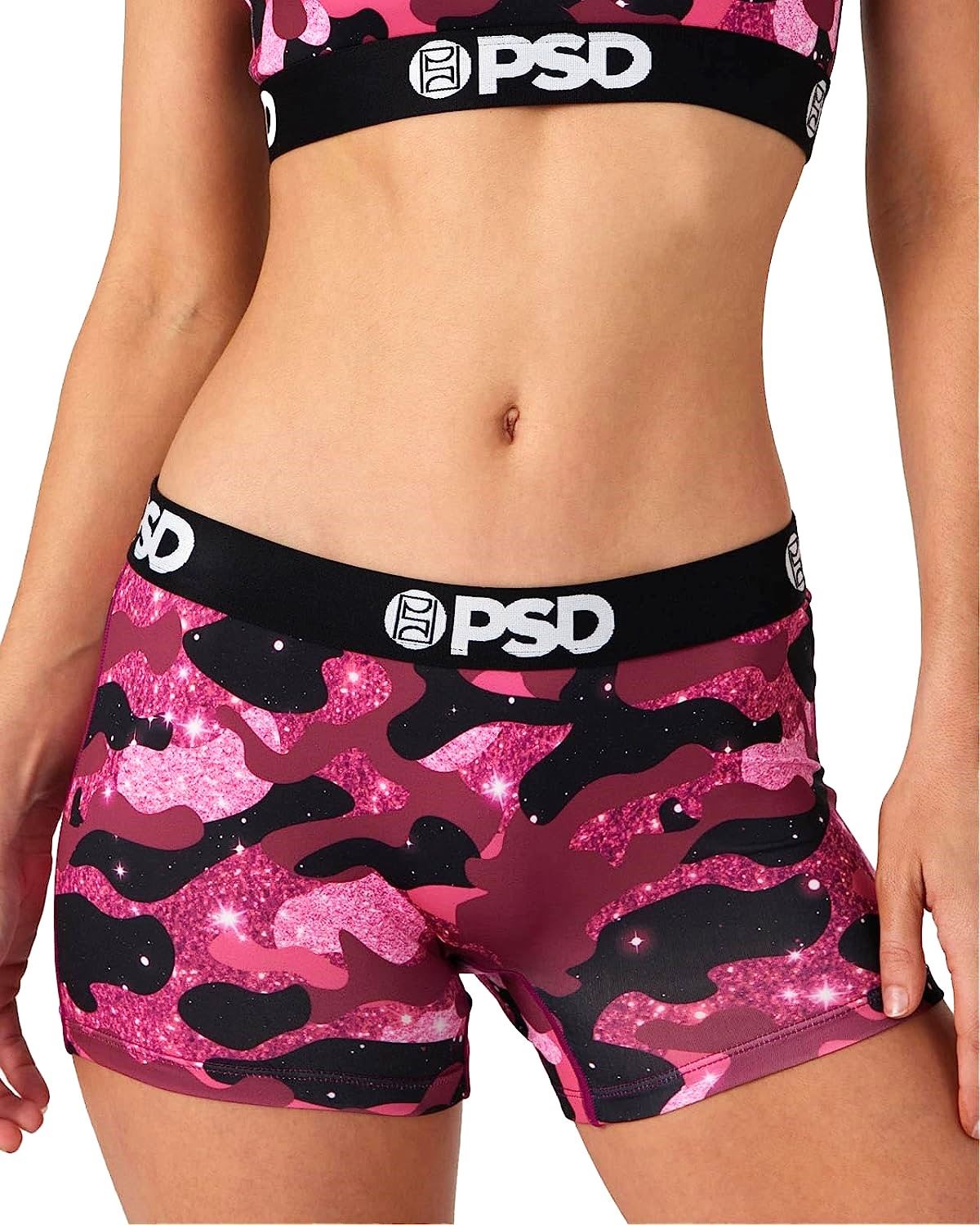 PSD Women's Iced Camo Boy Shorts, Multi