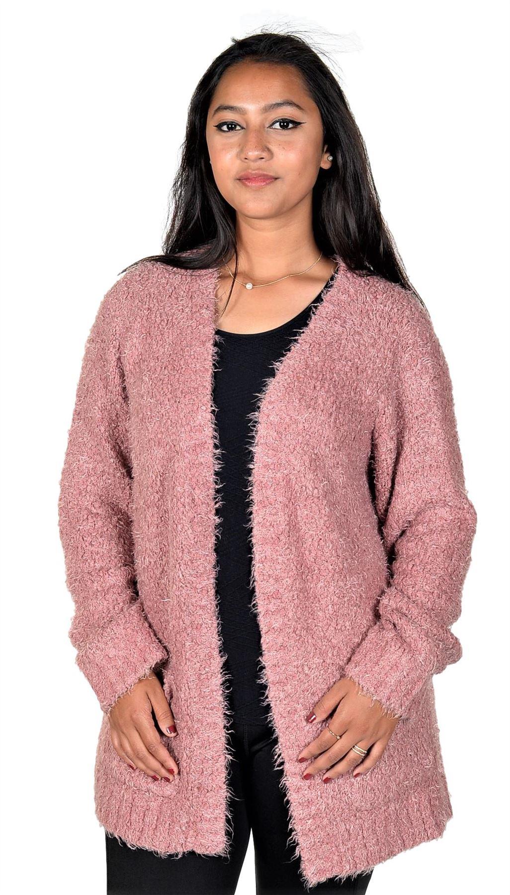 RWB Women Long Sleeve Chunky Open Sweater Cardigan - Picture 6 of 16