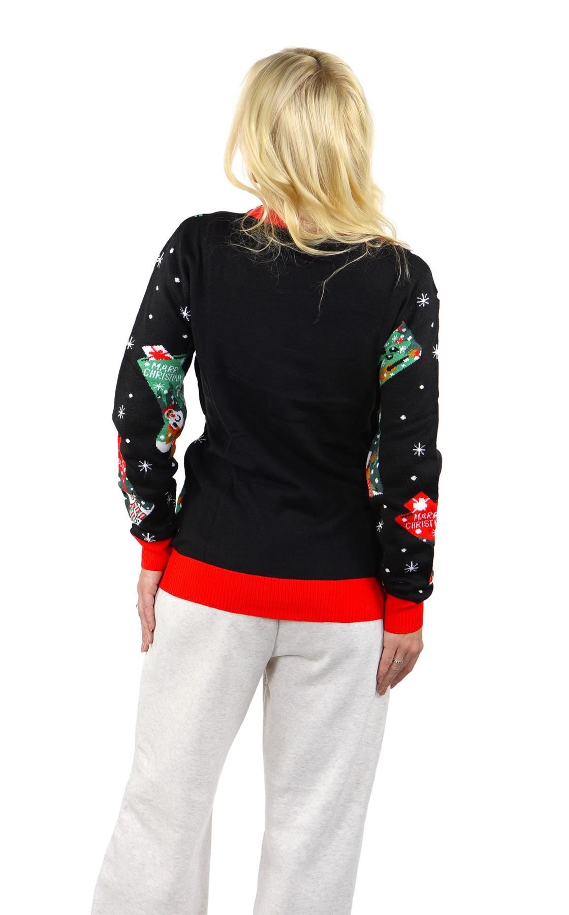 SOCAL LOOK Ugly Christmas Sweater for Women - Funny Holiday Pullover - Picture 16 of 21
