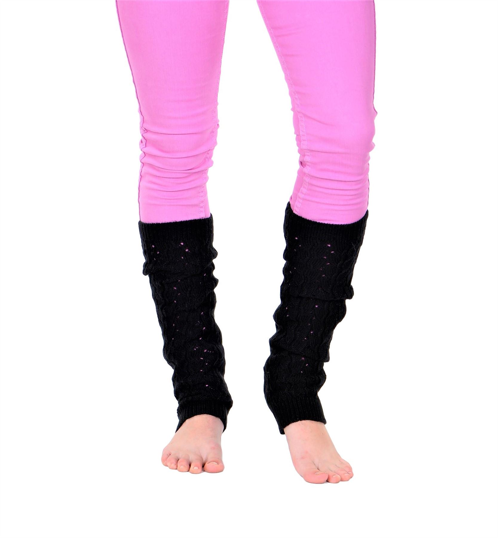 Calcetines largos de ganchillo tejidos con cable KESIS para mujer - Imagen 10 de 16