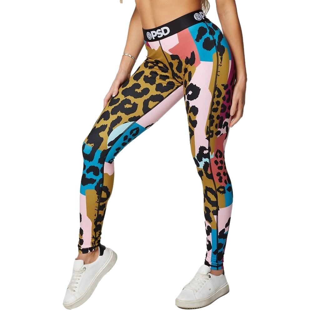 PSD Underwear Women's Scattered Cheetah Leggings Athletic Fit - Picture 6 of 7