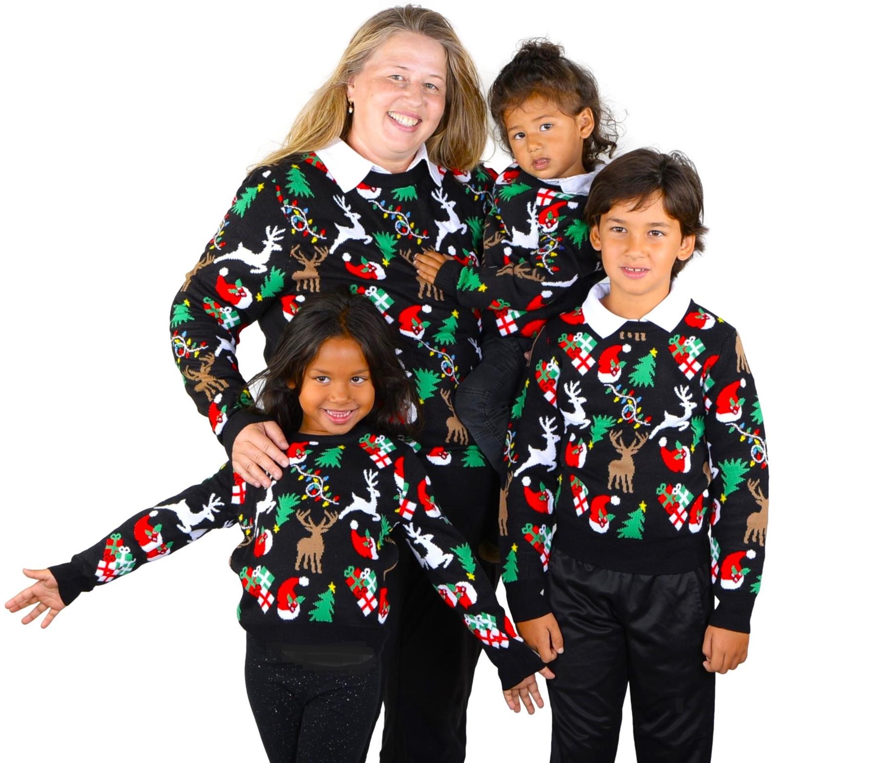 SOCAL LOOK Kids Ugly Christmas Sweater - Funny Holiday Pullover for Boys & Girls - Picture 5 of 9