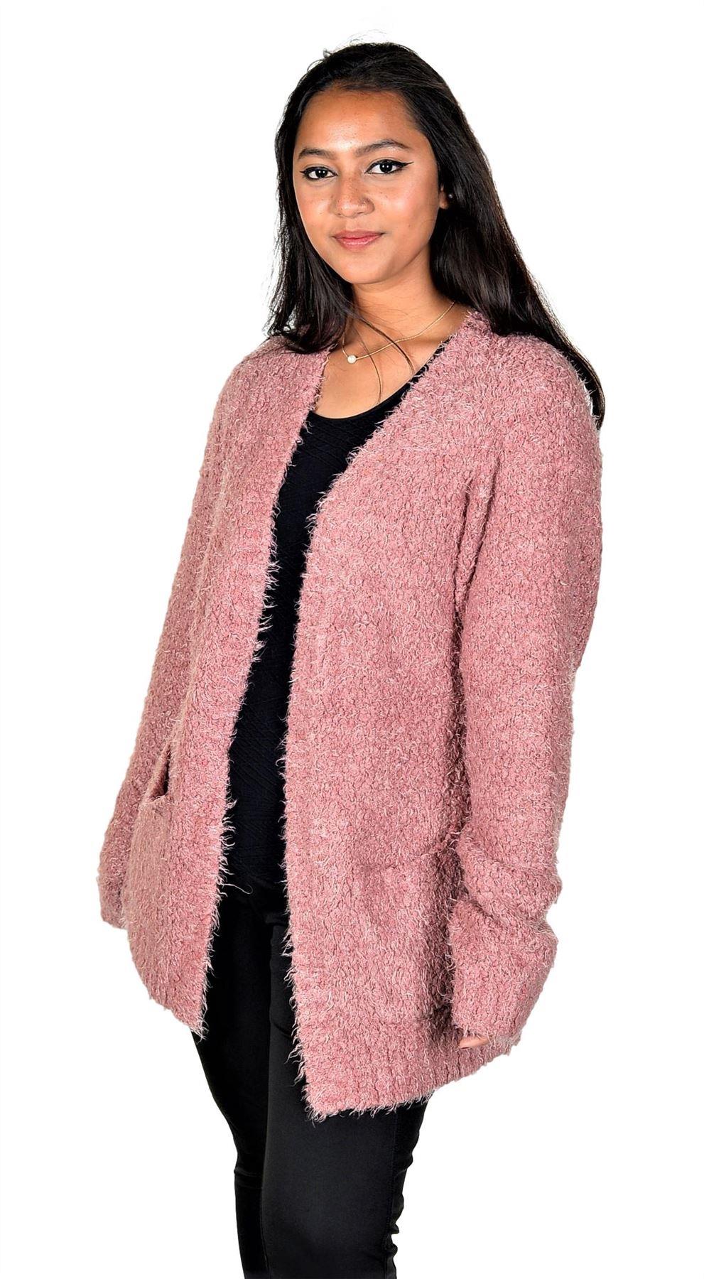 RWB Women Long Sleeve Chunky Open Sweater Cardigan - Picture 5 of 16