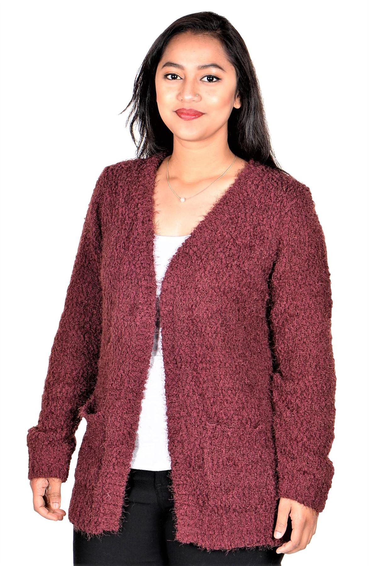 RWB Women Long Sleeve Chunky Open Sweater Cardigan - Picture 8 of 16
