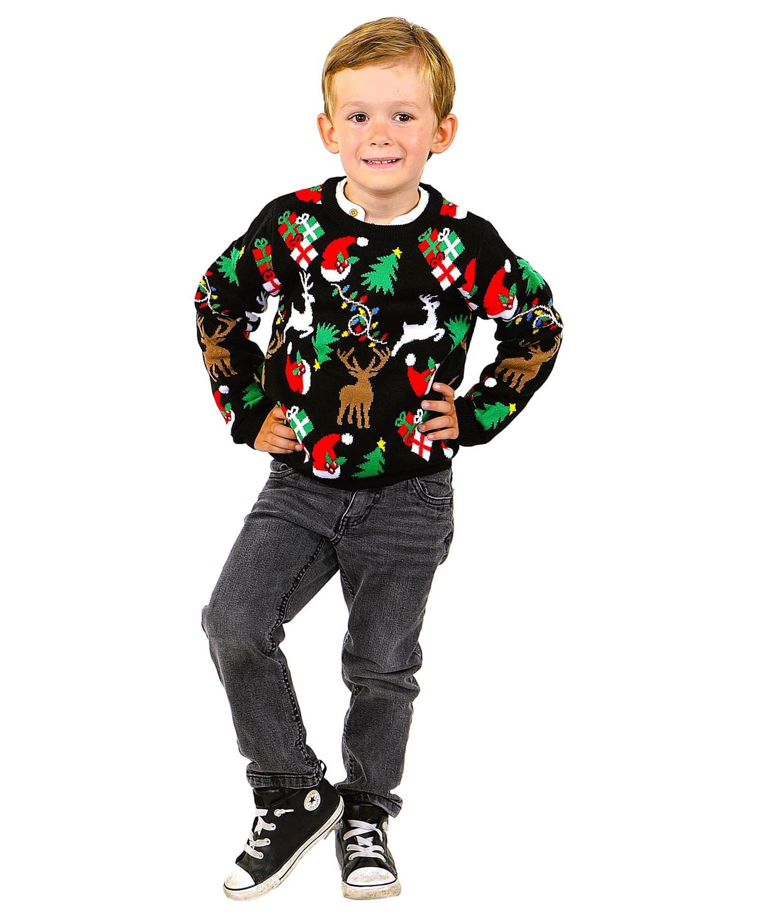 SOCAL LOOK Kids Ugly Christmas Sweater - Funny Holiday Pullover for Boys & Girls - Picture 4 of 9