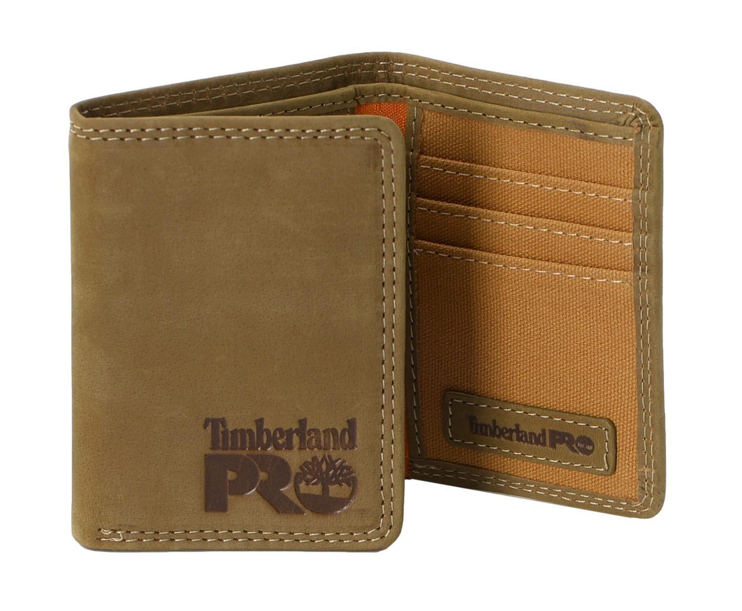 Timberland PRO Men's RFID Trifold Leather Wallet with ID Window - Picture 15 of 17