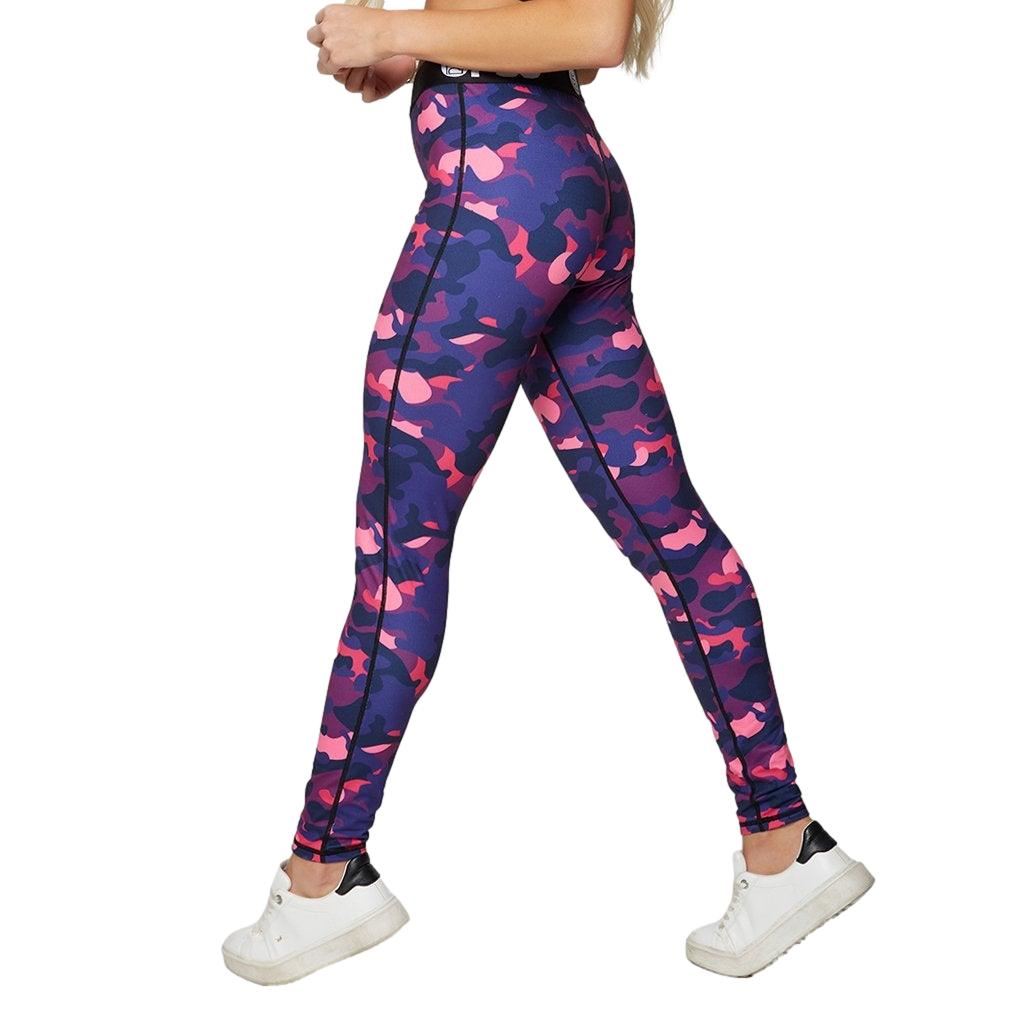 PSD Underwear Women's Purple Camo Leggings Athletic Fit - Picture 8 of 8