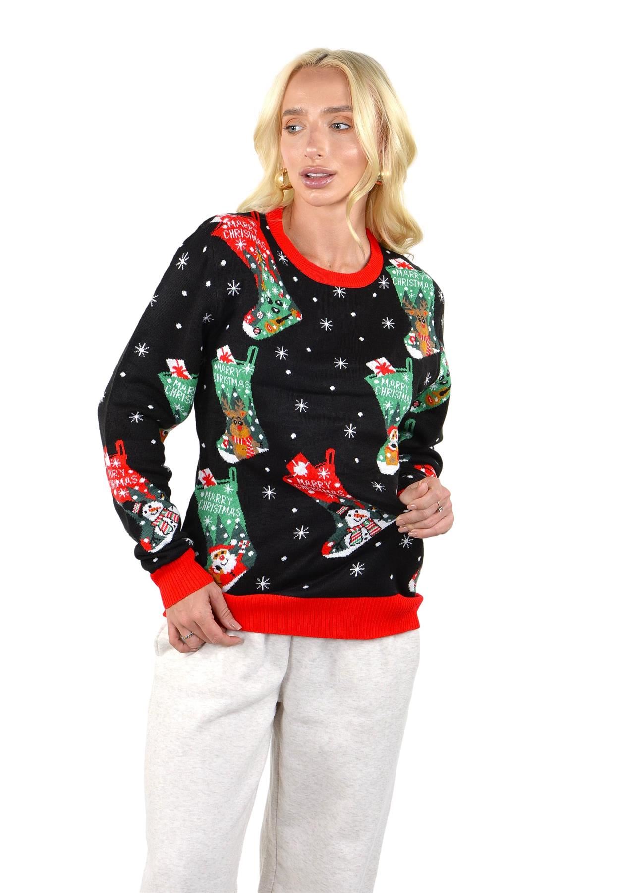 SOCAL LOOK Ugly Christmas Sweater for Women - Funny Holiday Pullover - Picture 13 of 21