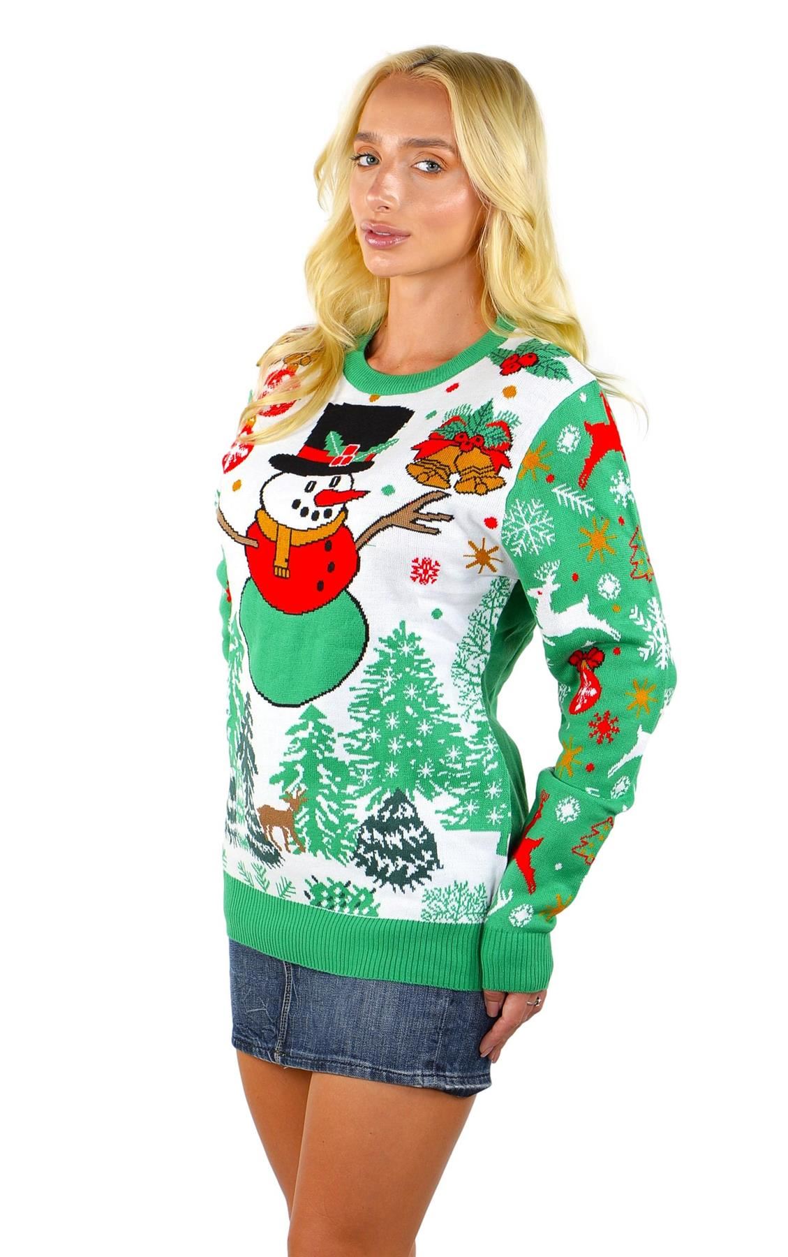 SOCAL LOOK Ugly Christmas Sweater for Women - Funny Holiday Pullover - Picture 8 of 21
