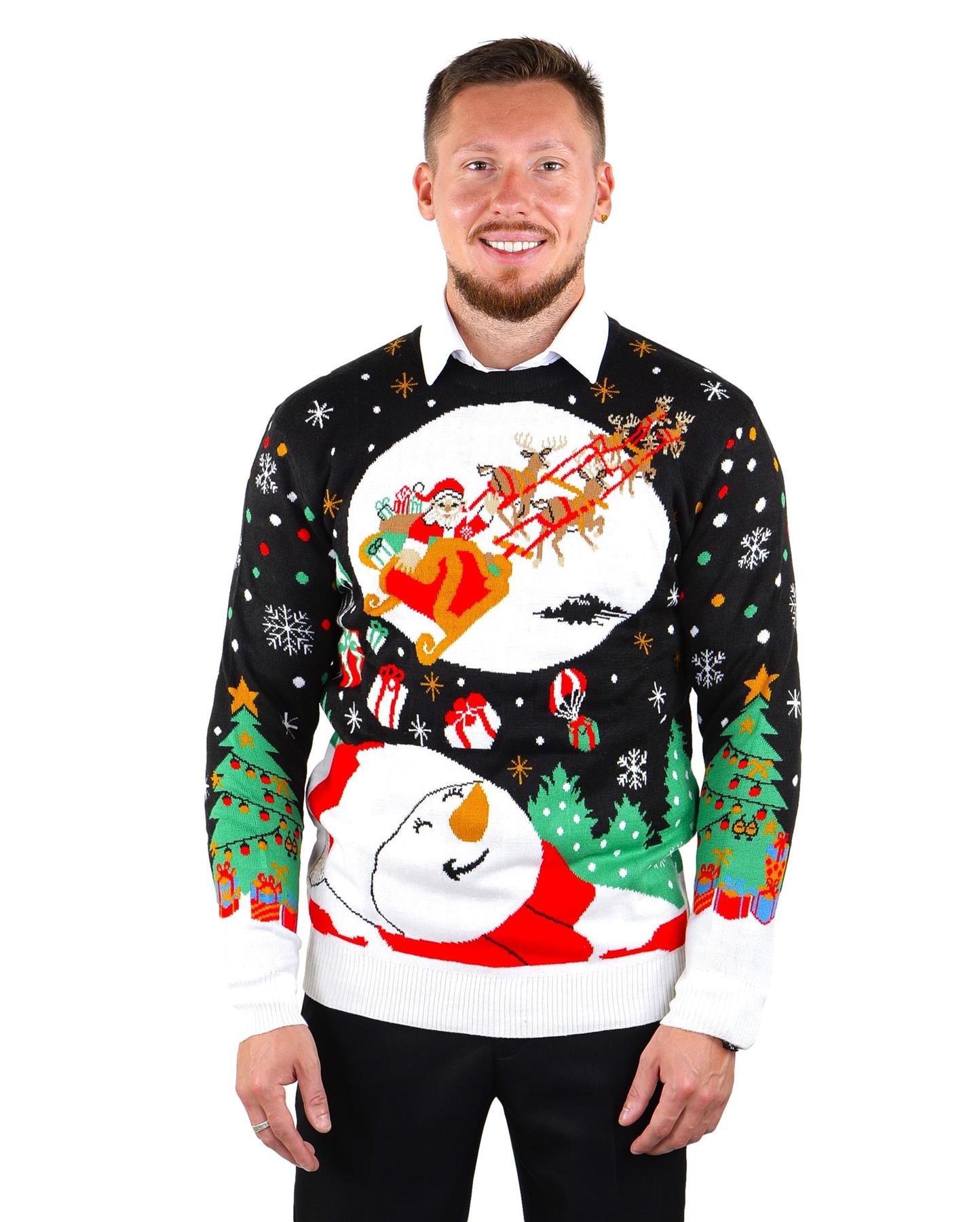 Suéter feo de Navidad SOCAL LOOK para hombre divertido suéter navideño - Imagen 3 de 19