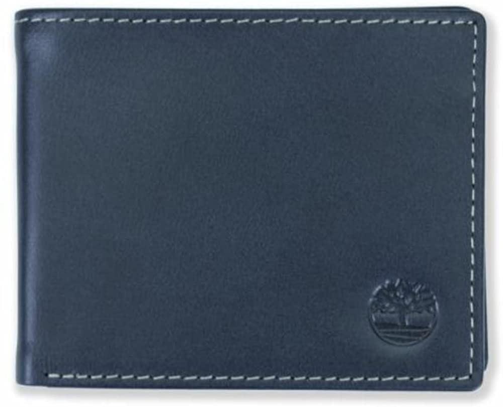 Timberland Men's Genuine Smooth Leather Cloudy Passcase Bifold Wallet - Picture 26 of 35