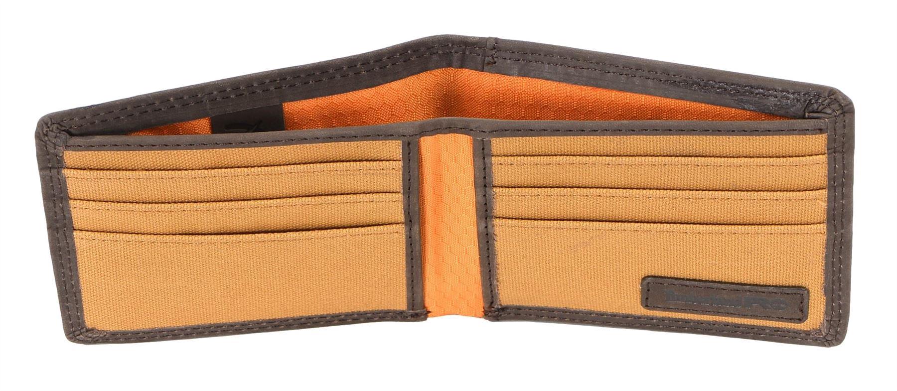 Timberland Pro schmale Herren-Geldbörse aus Leder mit RFID-Faltung und Ausweisfenster hinten - Bild 8 von 17