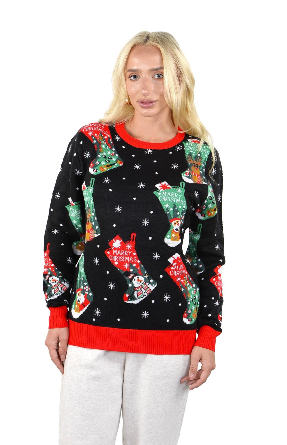 SOCAL LOOK Ugly Christmas Sweater for Women - Funny Holiday Pullover - Picture 11 of 21