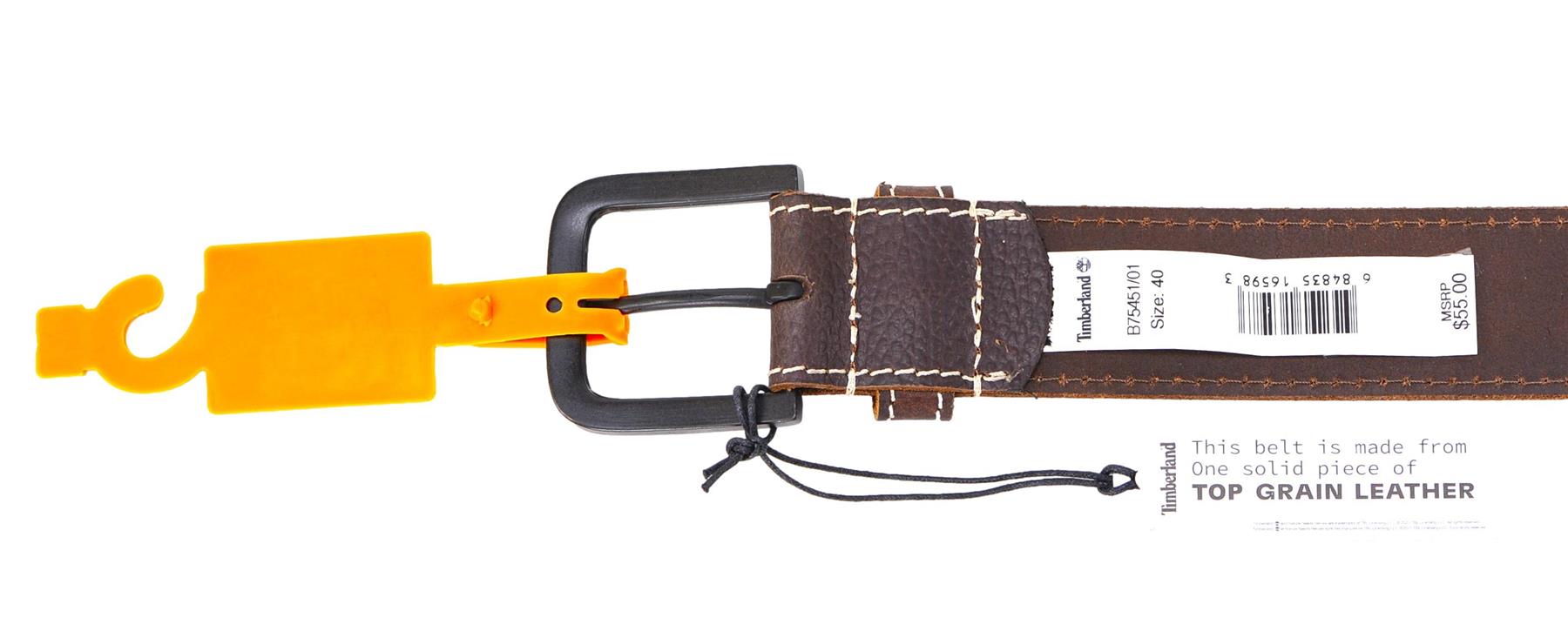Cinturón de cuero genuino Timberland para hombre - clásico, informal cinturón de vestir diario - Imagen 14 de 15