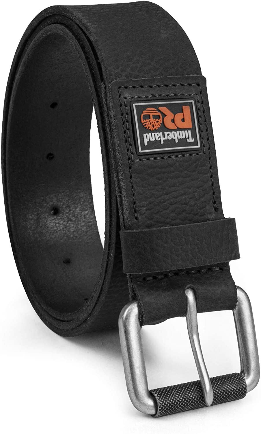 Timberland Pro Herren Echt Vollnarbenleder Gürtel, Gummi Patch Freizeitgürtel - Bild 7 von 10