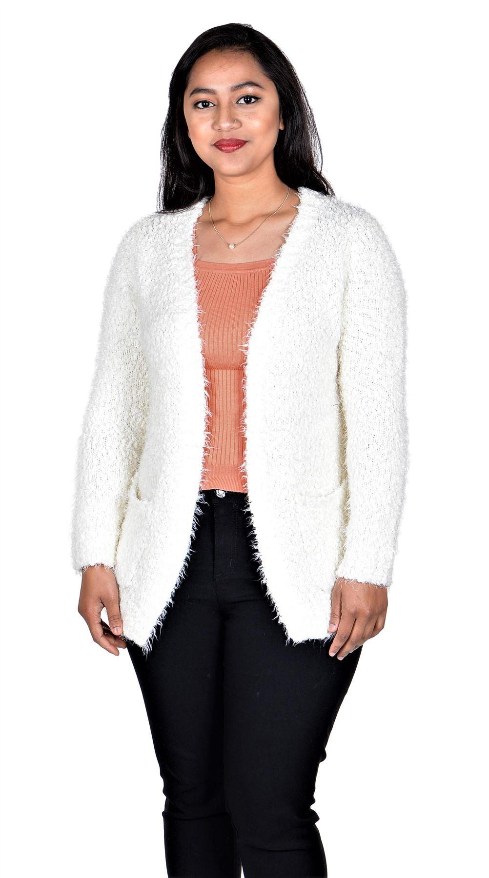 RWB Women Long Sleeve Chunky Open Sweater Cardigan - Picture 15 of 16