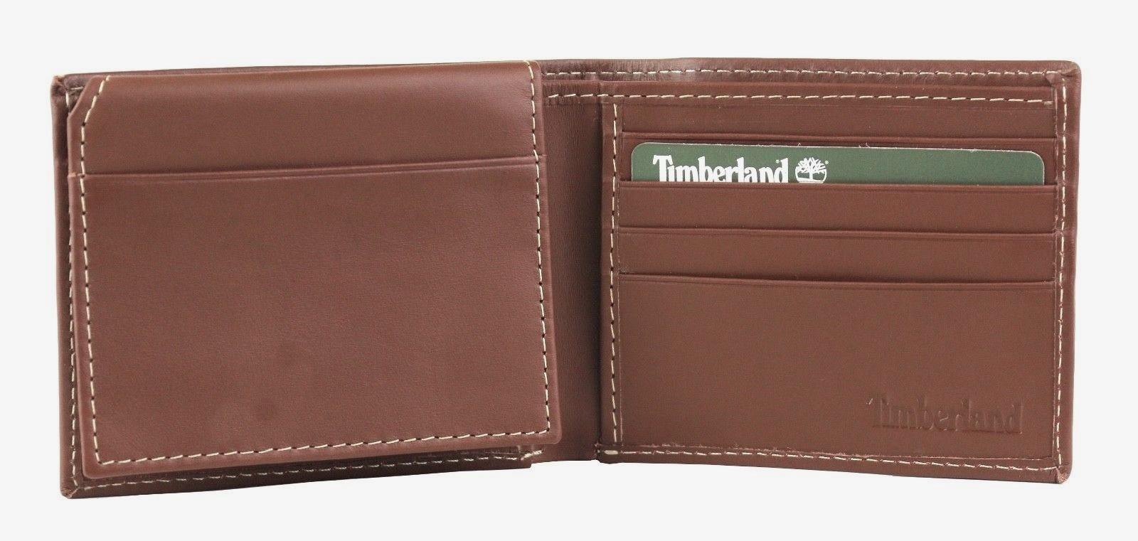 Timberland Men's Leather Wallet with Attached Flip Pocket | eBay
