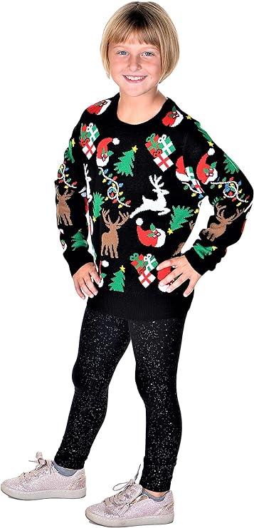 SOCAL LOOK Kids Ugly Christmas Sweater - Funny Holiday Pullover for Boys & Girls - Picture 9 of 9