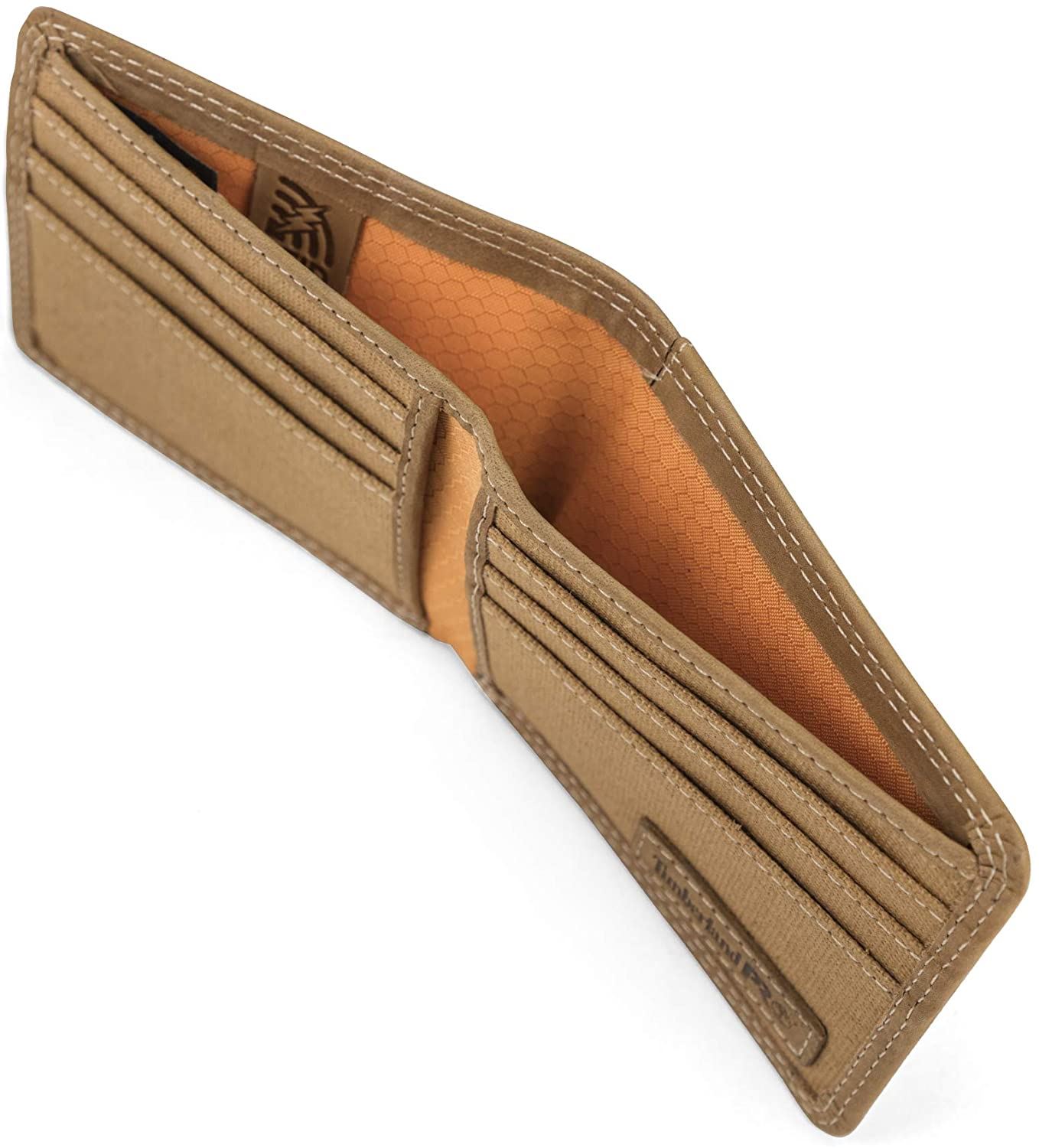 Timberland Pro schmale Herren-Geldbörse aus Leder mit RFID-Faltung und Ausweisfenster hinten - Bild 14 von 17
