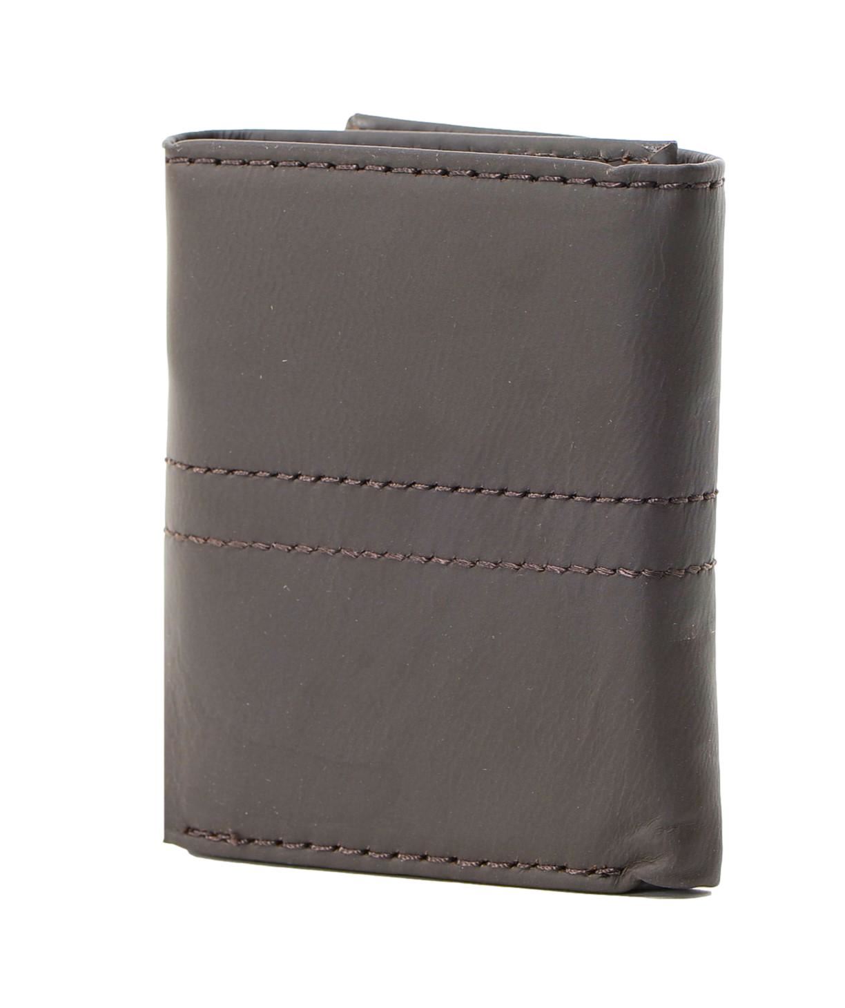 Dickies Men's Leather Extra Capacity Trifold Wallet