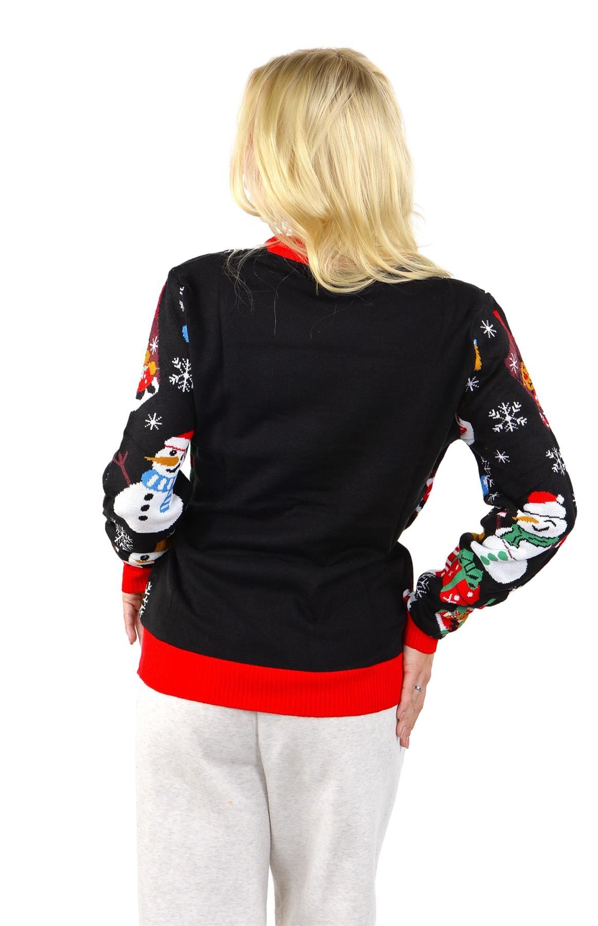 SOCAL LOOK Ugly Christmas Sweater for Women - Funny Holiday Pullover - Picture 21 of 21