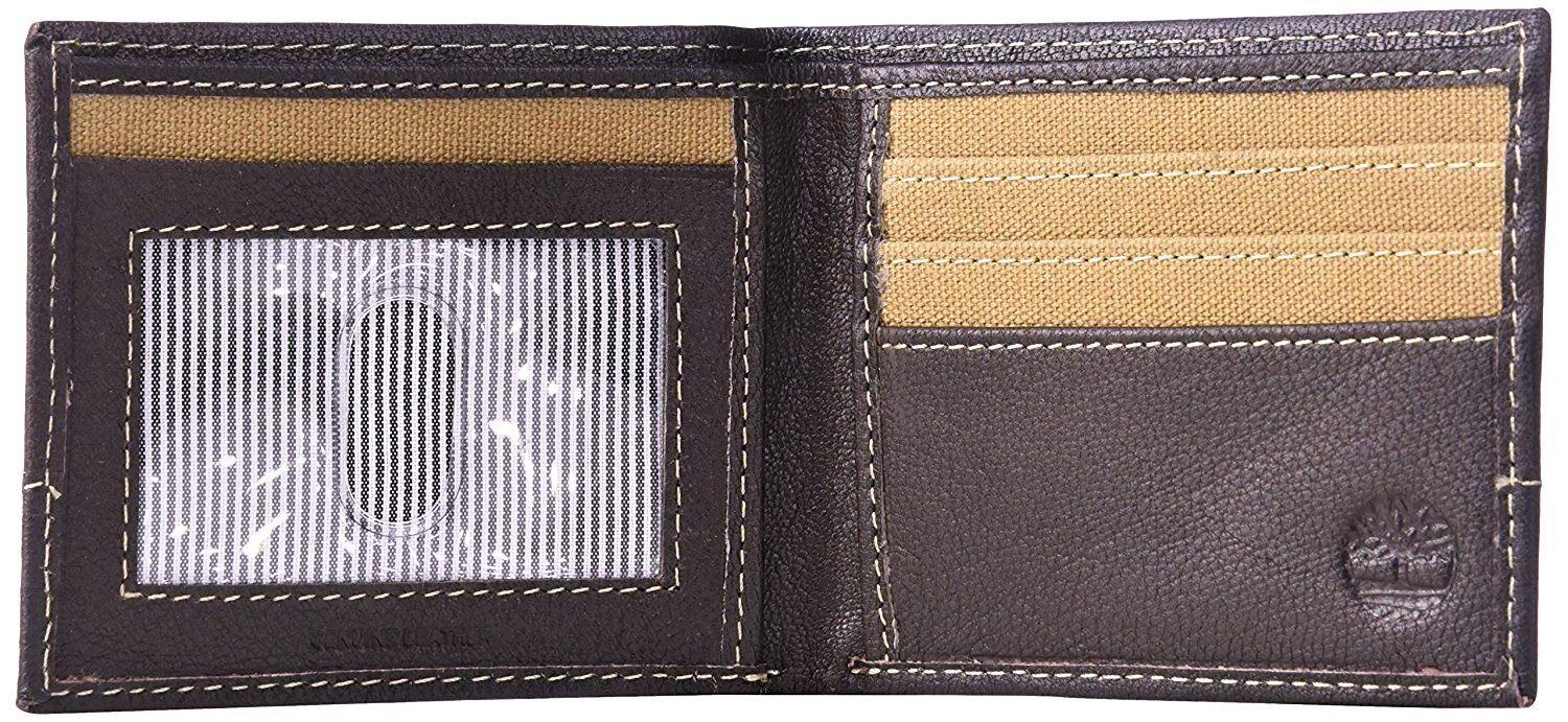 Timberland Men's Canvas Leather Billfold Wallet with Key FOB - Picture 21 of 25