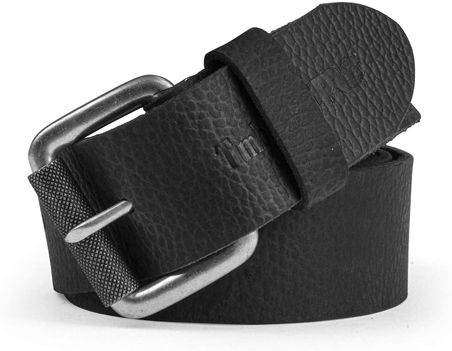 Timberland Pro Herren Echt Vollnarbenleder Gürtel, Gummi Patch Freizeitgürtel - Bild 8 von 10