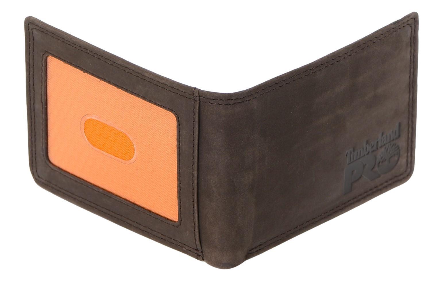 Timberland Pro schmale Herren-Geldbörse aus Leder mit RFID-Faltung und Ausweisfenster hinten - Bild 10 von 17