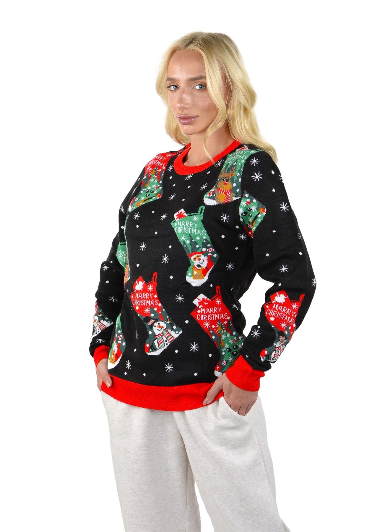 SOCAL LOOK Ugly Christmas Sweater for Women - Funny Holiday Pullover - Picture 15 of 21