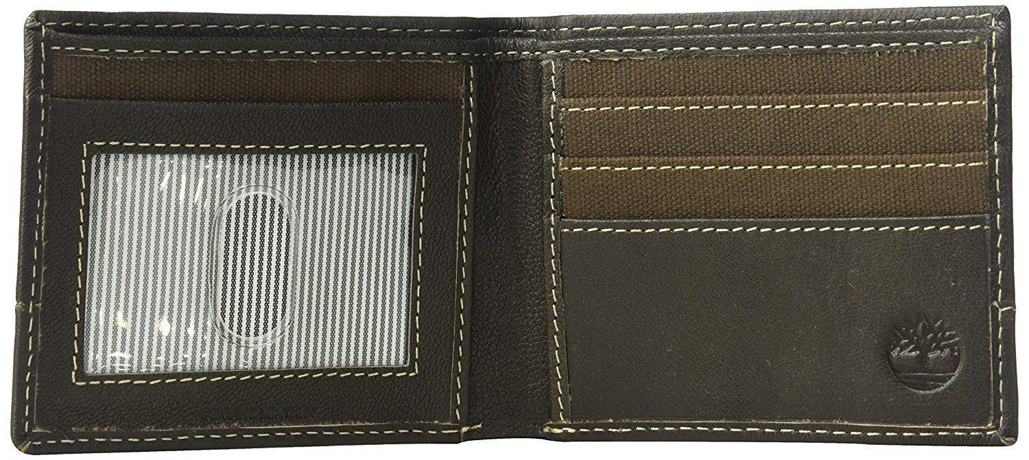 Timberland Men's Canvas Leather Billfold Wallet with Key FOB - Picture 13 of 25